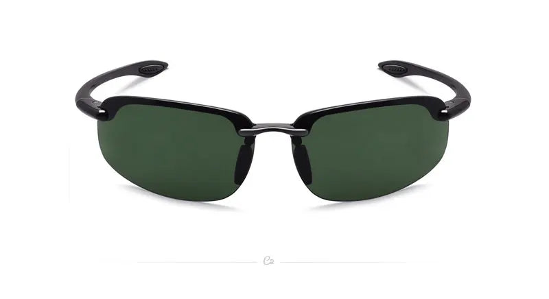 JULI Sports Sunglasses for Men Women TR90 Rimless Frame UV400 Protection for Cycling Running Fishing Baseball Driving 8001
