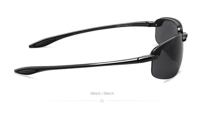 JULI Sports Sunglasses for Men Women TR90 Rimless Frame UV400 Protection for Cycling Running Fishing Baseball Driving 8001