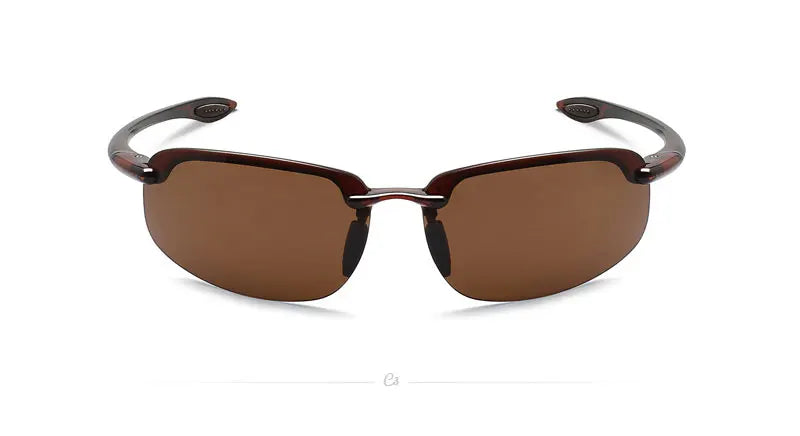 JULI Sports Sunglasses for Men Women TR90 Rimless Frame UV400 Protection for Cycling Running Fishing Baseball Driving 8001