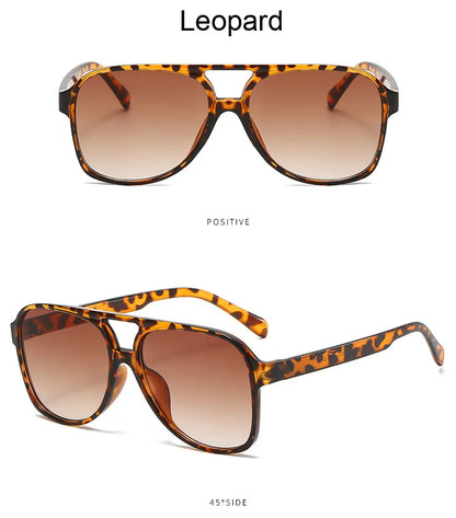 Vintage Oversized Sunglasses Woman Fashion Brand Big Frame Sun Glasses Female Candy Colors Ins Style Aviation Oculos De Sol