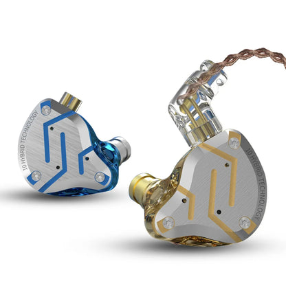 KZ ZS10 PRO écouteur intra-auriculaire 4BA + 1DD hybride HIFI métal casque Sport suppression de bruit casque KZ ZSX ZAX ASX ZST ZSN PRO ES4 AS16