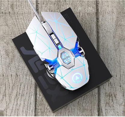 New Professional Gaming Mouse 3200dpi 7 Buttons Backlit Computer Mouse Support Macro Definition Mechanical Wired Silent Mouse