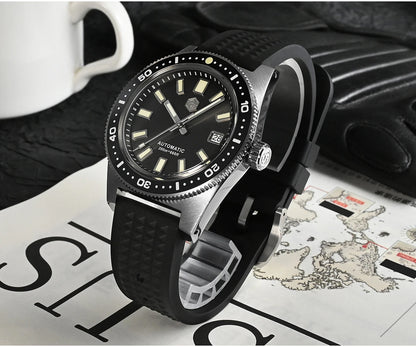 San Martin Official 41mm 62mas V4 Diver Men Watch NH35 Automatic Mechanical Watch Sapphire Glass 200m Waterproof Luminous SN0007