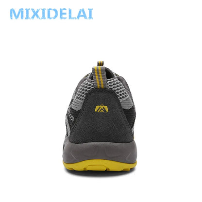 MIXIDELAI Neue Sommer-Sneaker für Herren, modische Frühlings-Outdoor-Schuhe, bequeme Herren-Freizeitschuhe aus Mesh, Größen 39–46