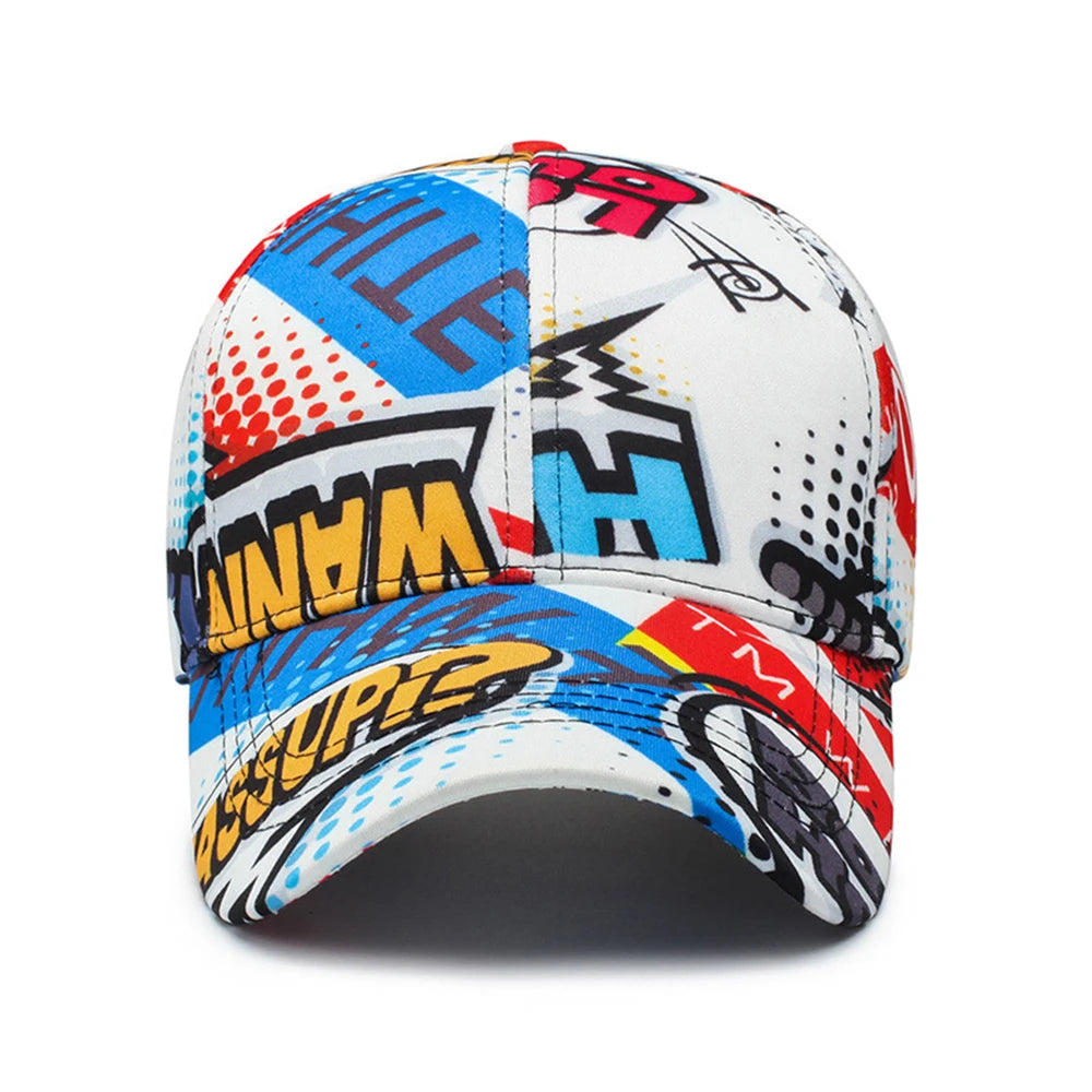 FS Brand White Street Graffiti Baseball Cap For Men Women Snapback Hip Hop Caps Cotton Summer Trucker Hat Casquette Homme 2026