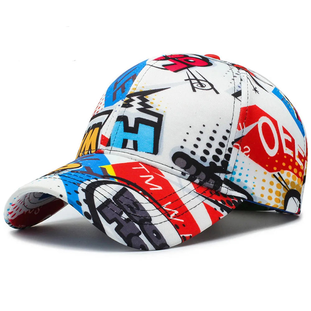 FS Brand White Street Graffiti Baseball Cap For Men Women Snapback Hip Hop Caps Cotton Summer Trucker Hat Casquette Homme 2026