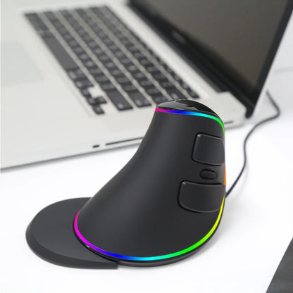 Delux M618 PLUS Vertical Mouse Gaming Wired Ergonomics Mice Wireless 6 Buttons 4000 DPI Optical Right Hand For PC Laptop