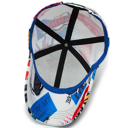 FS Brand White Street Graffiti Baseball Cap For Men Women Snapback Hip Hop Caps Cotton Summer Trucker Hat Casquette Homme 2026