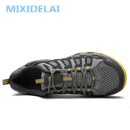 MIXIDELAI Neue Sommer-Sneaker für Herren, modische Frühlings-Outdoor-Schuhe, bequeme Herren-Freizeitschuhe aus Mesh, Größen 39–46