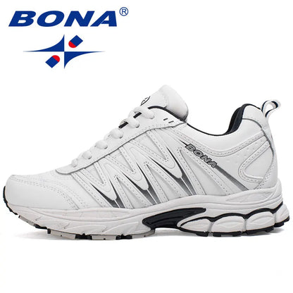 BONA – nowe, modne damskie buty do biegania, sznurowane buty sportowe, buty do joggingu i spacerów na świeżym powietrzu, wygodne trampki dla kobiet