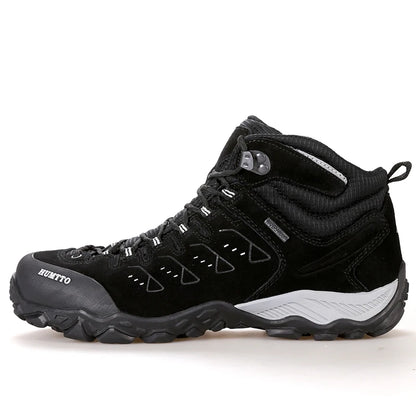 HUMTTO Nouvelles chaussures de randonnée pour homme : baskets d'extérieur imperméables pour homme et femme, en cuir, pour la marche, l'escalade, le trekking et le sport ; bottes pour homme et femme
