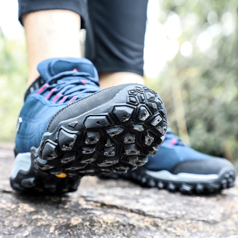 HUMTTO Outdoor Hiking Trekking Mountain Sports Shoes for Men Camping Hunting Walking Breathable Cushioning Man Nonslip Sneakers