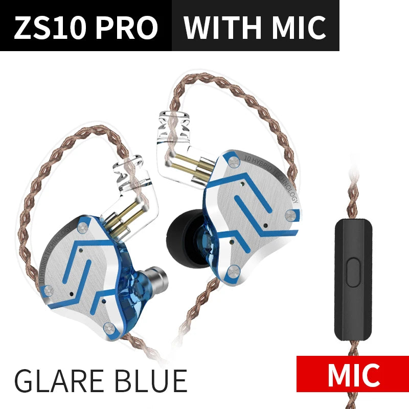 KZ ZS10 PRO écouteur intra-auriculaire 4BA + 1DD hybride HIFI métal casque Sport suppression de bruit casque KZ ZSX ZAX ASX ZST ZSN PRO ES4 AS16