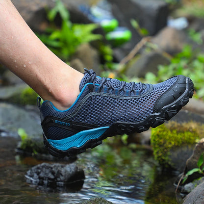 HUMTTO Pantofi de drumeție pentru bărbați, pantofi respirabili pentru sporturi în aer liber, pantofi de alpinism, pantofi de vânătoare pentru femei, adidași de trekking, ghete până la gleznă, pantofi tactici