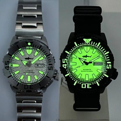Heimdallr Sharkey Monster V2 Men's Diver Watch 316L Stainless Steel Japan NH36A Movement 200M Waterproof Men Mechanical Watches