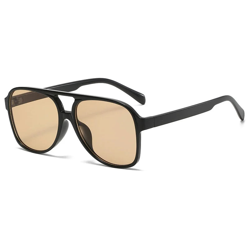 Vintage Oversized Sunglasses Woman Fashion Brand Big Frame Sun Glasses Female Candy Colors Ins Style Aviation Oculos De Sol