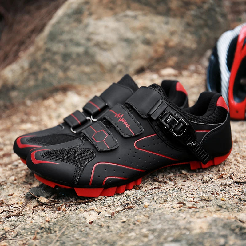 Professionelle selbstsichernde Fahrradschuhe für den Outdoor-Einsatz, MTB-Pedale, Fahrradschuhe, rutschfeste Sneaker, Rennradschuhe, SPD-Cleat-Schuhe