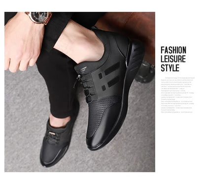 oein 2022 Men's Sneakers Quality 6CM Increasing British Shoes New Breathable Summer Casual Sneakers Big Size Office Shoes Men