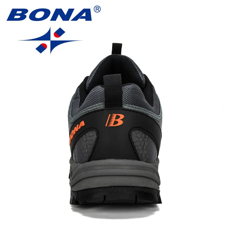 BONA Wanderschuhe Herren Bergsteigerschuhe Outdoor-Sneaker Herrenschuhe Trekking-Sport-Sneaker Herren Bequem