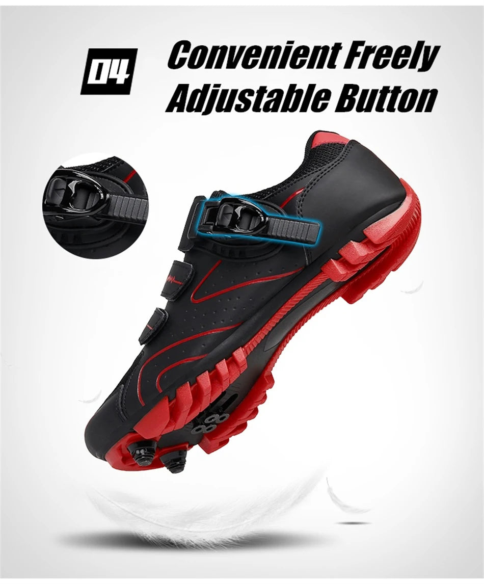 Professionelle selbstsichernde Fahrradschuhe für den Outdoor-Einsatz, MTB-Pedale, Fahrradschuhe, rutschfeste Sneaker, Rennradschuhe, SPD-Cleat-Schuhe