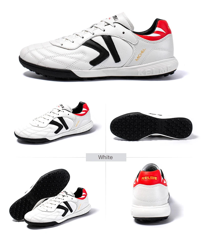 Fotbalové kopačky KELME TF, kopačky z telecí kůže, profesionální futsalové kopačky, originální tréninkové tenisky na fotbal ZX80011017