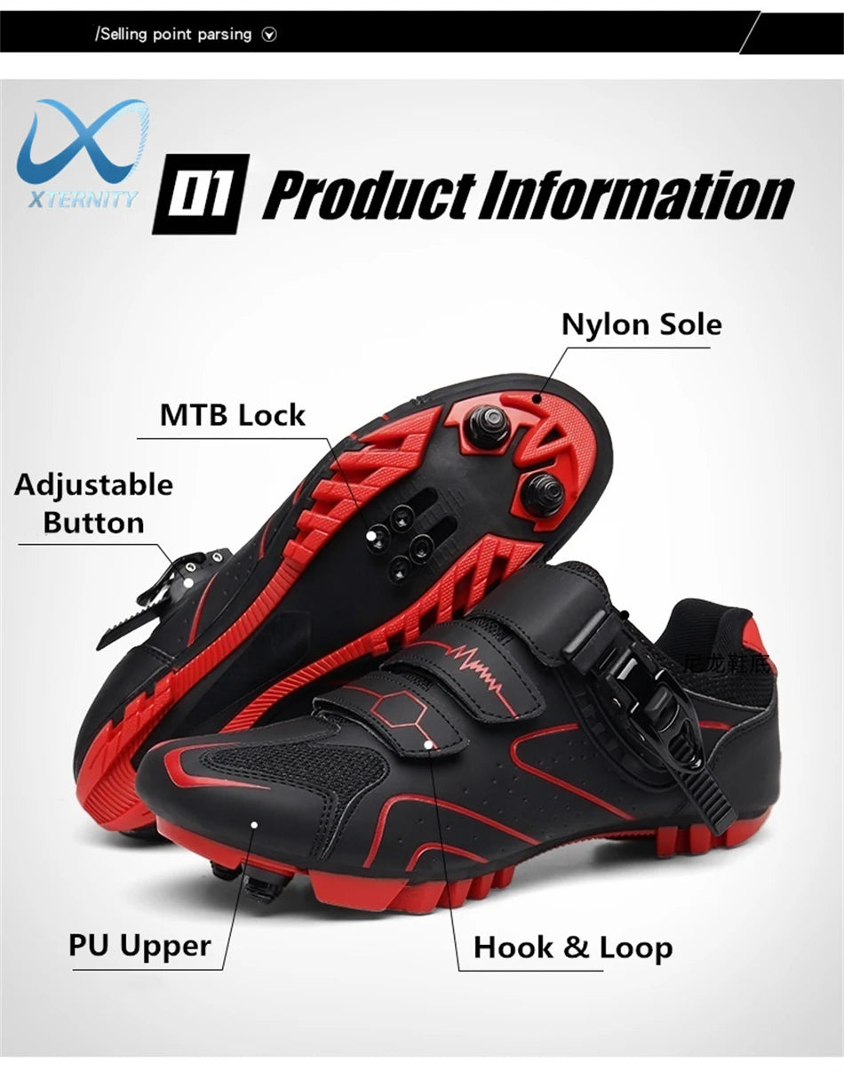 Professionelle selbstsichernde Fahrradschuhe für den Outdoor-Einsatz, MTB-Pedale, Fahrradschuhe, rutschfeste Sneaker, Rennradschuhe, SPD-Cleat-Schuhe