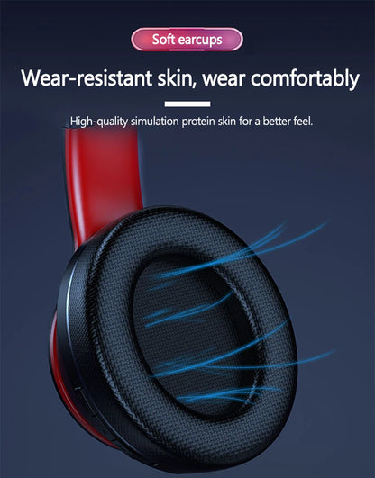 Lenovo HD200 Wireless Bluetooth Over-Ear Headphones – Noise Cancelling HiFi Stereo Gaming Headset with Microphone