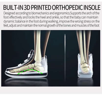 Orthopedic Kids Shoes Princepard Flat Feet Medical Corrcetive Casual Footwear for Toddlers with Arch Support Sneakers