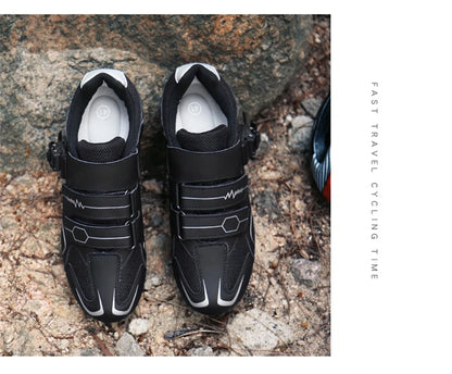 Professionelle selbstsichernde Fahrradschuhe für den Outdoor-Einsatz, MTB-Pedale, Fahrradschuhe, rutschfeste Sneaker, Rennradschuhe, SPD-Cleat-Schuhe