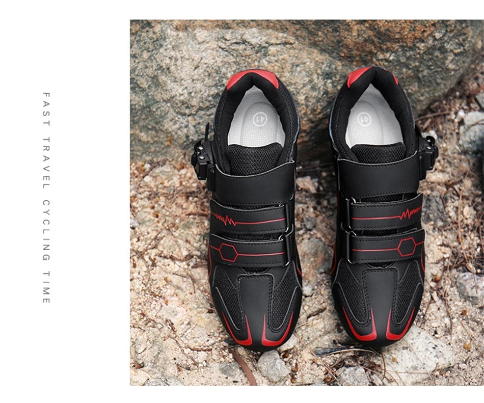 Professionelle selbstsichernde Fahrradschuhe für den Outdoor-Einsatz, MTB-Pedale, Fahrradschuhe, rutschfeste Sneaker, Rennradschuhe, SPD-Cleat-Schuhe