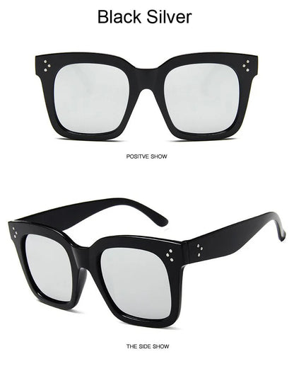 Square Oversized Sunglasses Woman Fashion Black Gradient Vintage Sun Glasses Female Outdoor Shades Driver Retro Oculos De Sol
