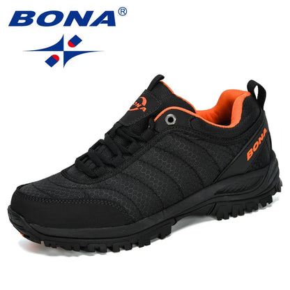 BONA Wanderschuhe Herren Bergsteigerschuhe Outdoor-Sneaker Herrenschuhe Trekking-Sport-Sneaker Herren Bequem
