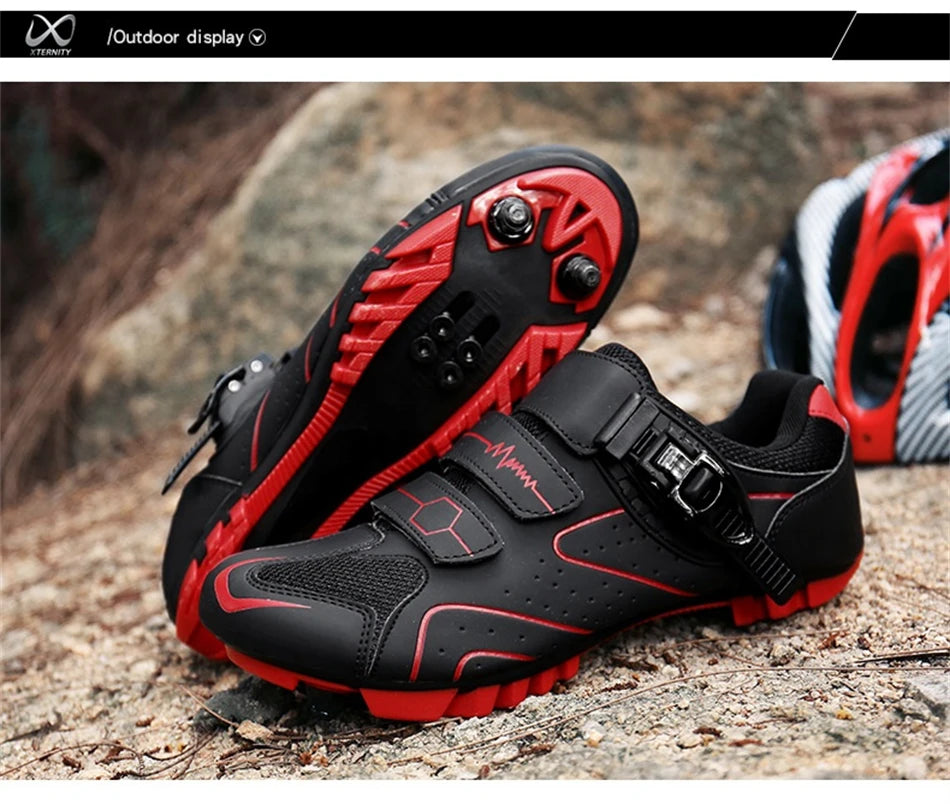 Professionelle selbstsichernde Fahrradschuhe für den Outdoor-Einsatz, MTB-Pedale, Fahrradschuhe, rutschfeste Sneaker, Rennradschuhe, SPD-Cleat-Schuhe