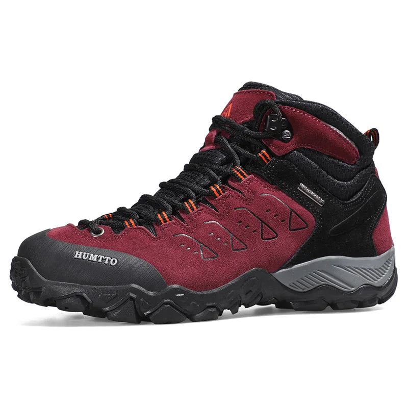 HUMTTO Nouvelles chaussures de randonnée pour homme : baskets d'extérieur imperméables pour homme et femme, en cuir, pour la marche, l'escalade, le trekking et le sport ; bottes pour homme et femme