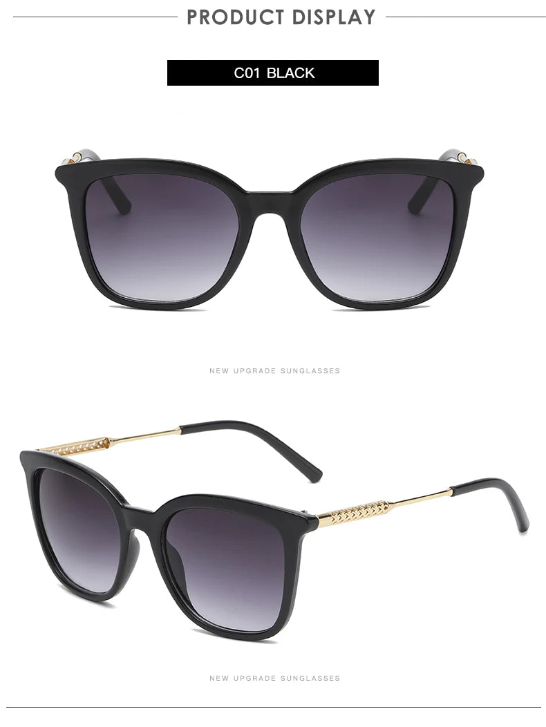 Classic Square Sunglasses Women Men Vintage Brand Sun Glasses Alloy Frame Retro Trend Fashion Style Shades Oculos de sol