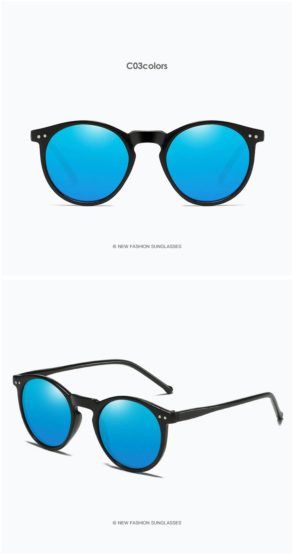 2025 Polarized Sunglasses Men Women Brand Designer Retro Round Sun Glasses Vintage Male Female Goggles UV400 Oculos Gafas De Sol