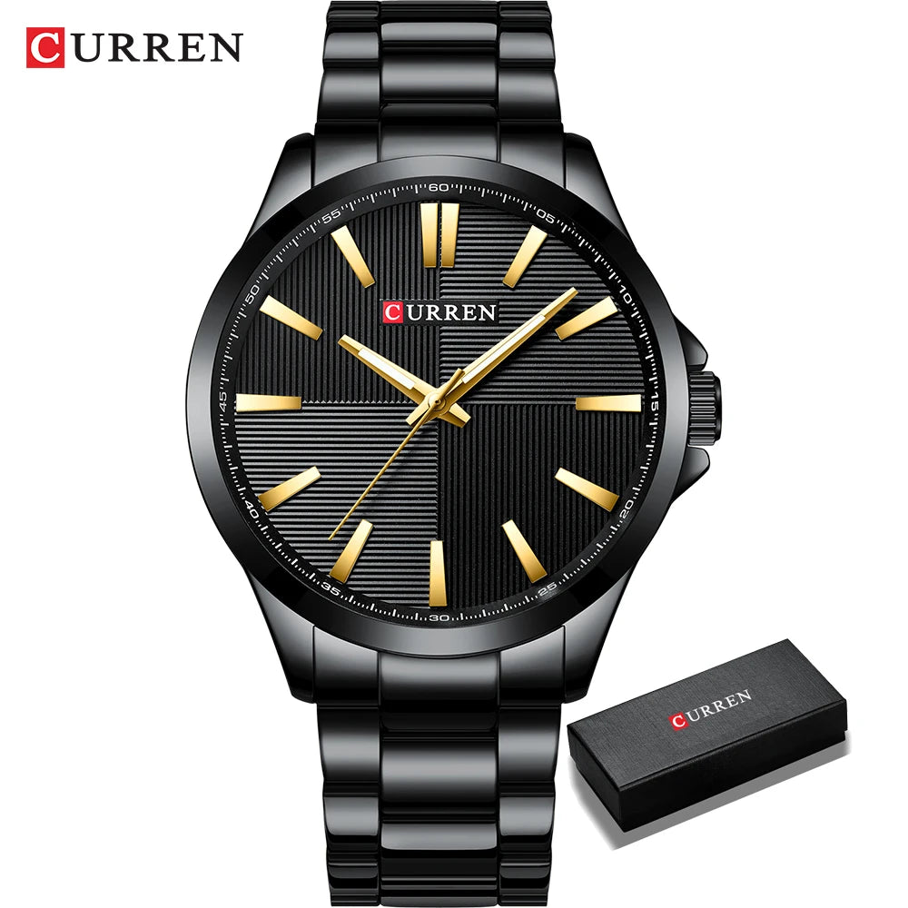Orologio da uomo CURREN – Modello di lusso, impermeabile, stile militare, in acciaio inossidabile – Orologio da polso sportivo (cod. 8322)