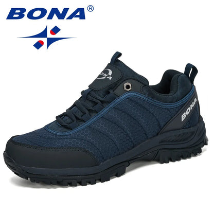 BONA Wanderschuhe Herren Bergsteigerschuhe Outdoor-Sneaker Herrenschuhe Trekking-Sport-Sneaker Herren Bequem