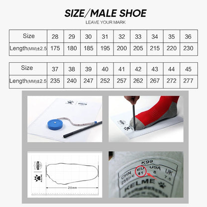 Fotbalové kopačky KELME TF, kopačky z telecí kůže, profesionální futsalové kopačky, originální tréninkové tenisky na fotbal ZX80011017
