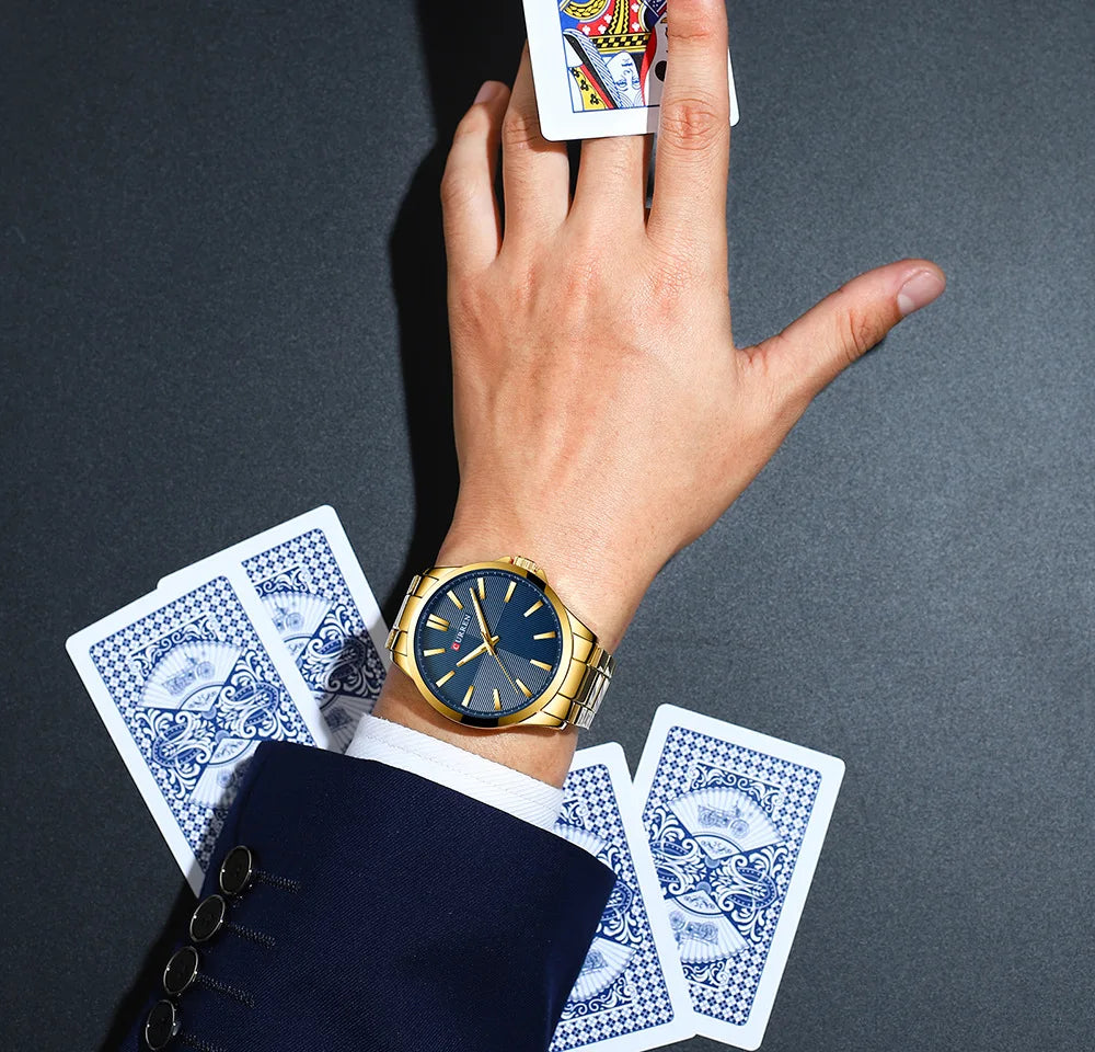 Orologio da uomo CURREN – Modello di lusso, impermeabile, stile militare, in acciaio inossidabile – Orologio da polso sportivo (cod. 8322)