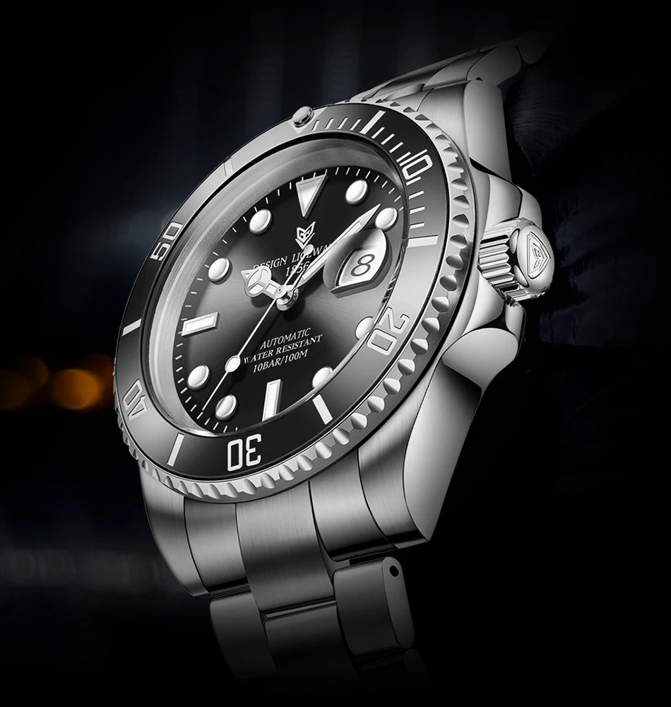 Orologi da polso meccanici da uomo LIGE, orologi da lavoro, orologi da uomo impermeabili, orologi sportivi automatici da uomo, Relogios Masculino