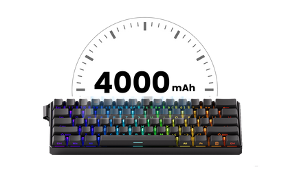 Tastiera meccanica Akko MonsGeek FUN60 con switch magnetici, 60%, tastiera gaming Rapid Trigger 0.01mm, 8K, ARGB, HE/TMR, custom