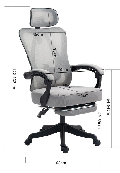 UVR Ergonomic Gaming Computer Chair with Adjustable Height, Swivel Office Chair, Comfortable Armrest Lift Chair for Home & Work