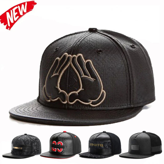 Fashio Brand Leather Cap Baseball Cap for Men Women HipHop Knight Snapback Hat  Kpop Adult Outdoor Casual Designer Gorras Hombre
