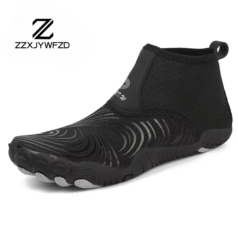 Sapatilhas aquáticas unissexo de cano alto para desporto ao ar livre, caminhada, travessias na água, natação, praia, fitness, mergulho e surf, estilo barefoot