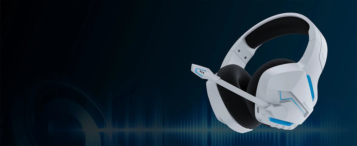 BINNUNE – casque de jeu sans fil 2.4GHz, Bluetooth 5.3, avec micro antibruit, multiplateforme pour PS5/PS4/Switch