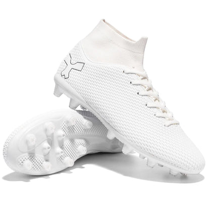 New Unisex Long Spike Football Boots Men Broken Nail Soccer Shoes AG/TF Training Soccer Cleats Sneakers Non-Slip Ankle Shoes