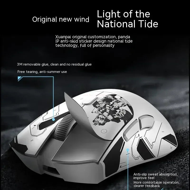 Metaphyuni Metapanda P1 Wireless Mouse P1 Pro Max Paw3395 Low Latency Lightweight E-Sports Gaming Mouse Ergonomics PC Gamer Gift