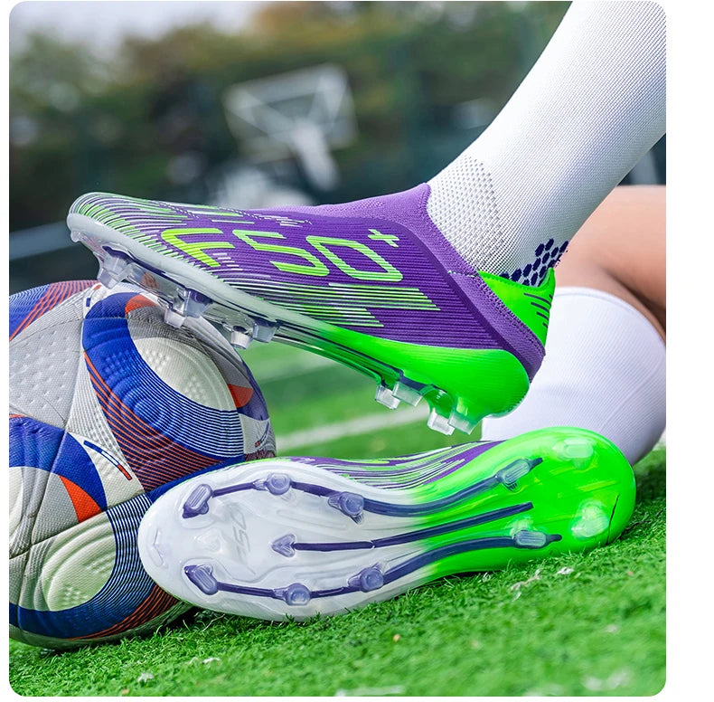 Men's Soccer Shoes Grass Football Boots Ultralight Sport Comfortable Indoor Cleats Non Slip Fg Turf Futsal Adult Non-Slip
