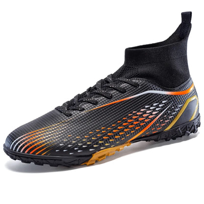 Herren-Fußballschuhe Herren-Rasen-Fußballschuhe, atmungsaktiv, weich, Outdoor-Fußballschuhe, Stollen, lange Spikes, bequeme Trainings- und Sportschuhe für Herren